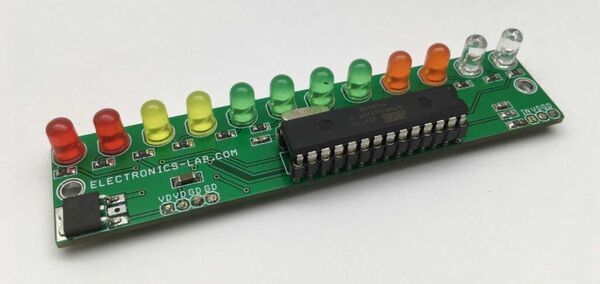 Lead Acid Battery Voltage Monitor using ATMEGA328