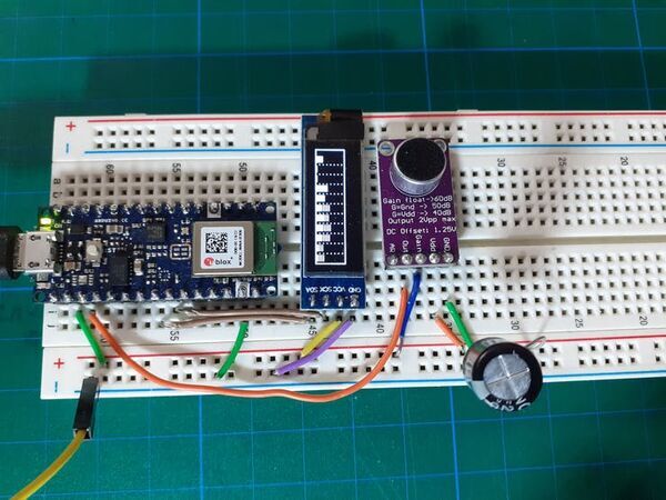 Sound Spectrum Visualizer with Arduino Nano 33 BLE