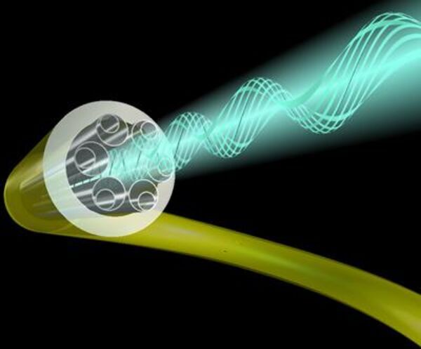 Air filled fibre cables capable of outperforming standard optical fibres