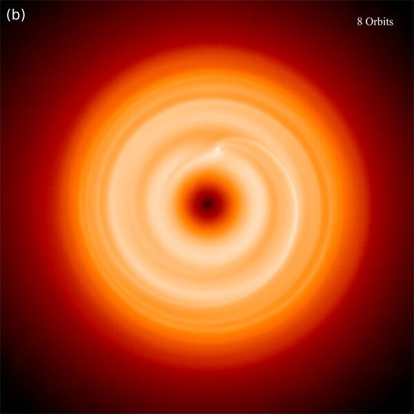Rapid-forming giants could disrupt spiral protoplanetary discs