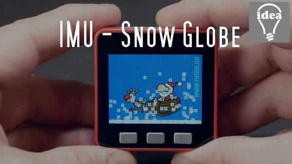 M5Stack Christmas Snow Globe