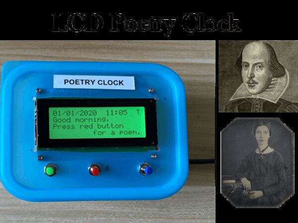 LCD Poetry Clock