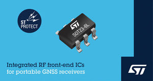 Integrated Impedance-Matching and Protection IC from STMicroelectronics Simplifies Portable GNSS Receivers