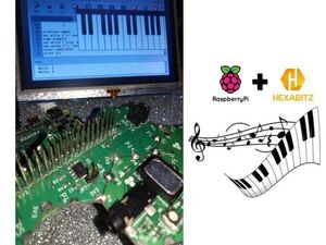 Hexabitz Piano Controllable from Raspberry Pi and Python GUI