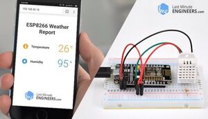 Interface DHT11 DHT22 w/ ESP8266 NodeMCU Using Web Server