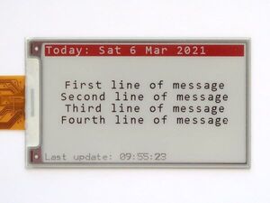 Remote e-Paper Messages Panel