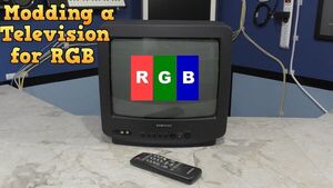 Modding a consumer TV to use RGB input