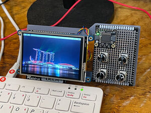 Analog Knobs on Raspberry Pi 400 with CYBERDECK Hat