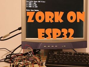 Zork on ESP32 with VGA, PS2 and SD