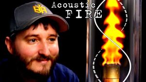 Fire Driven Sound Waves in a Quartz Tube