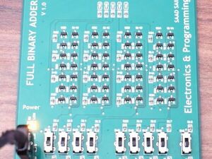 Calculator Made of Discrete Transistors