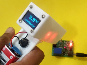 Make a Non-Contact Infrared Thermometer with MLX90614 IR Temperature Sensor