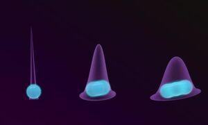 Quantum particles: Pulled and compressed