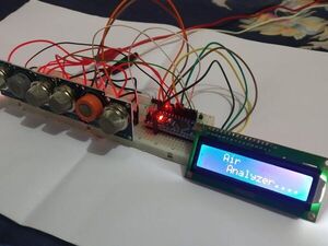 Air analyzer, Using almost all kinds of MQ sensors