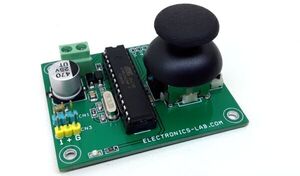 Joystick Controlled 2 x RC Servo motors – Arduino Compatible