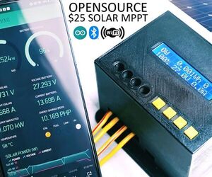 1kW Arduino MPPT Solar Charge Controller (ESP32 + WiFi)