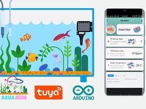 AquaMon - Aquaponics and Fish Tank Monitoring with Tuya IoT