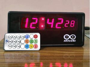 Digital Clock with IR Remote Control using Arduino Nano