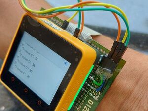 Wearable Temperaure Monitor- AWS IoT-EduKit