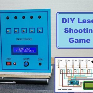 DIY Arduino Laser pointer Shooting Game