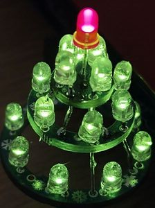 PCB Xmas tree with LEDs