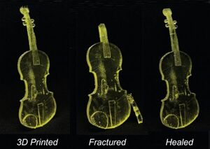 Self-healing 3D printed plastic can repair itself... using only light