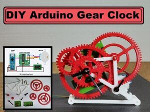 DIY Arduino 3D Printed gear Clock