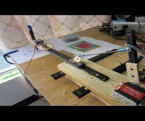 Two Servo and Drawer Slide Pen Plotter