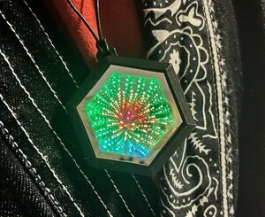 Hex Infinity Mirror Pendant