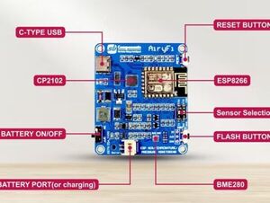 Portable Air Quality Monitoring Station Based on ESP8266