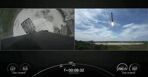 SpaceX launches 59 small satellites, lands rocket back on Earth