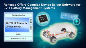 Renesas Introduces Complex Device Driver Software to Ease Development of Battery Management Systems for Electric Vehicles