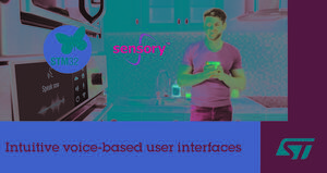 STMicroelectronics and Sensory collaborate to enable mass-market adoption of embedded voice control through STM32Cube software ecosystem