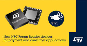 STMicroelectronics’ newest NFC readers accelerate payment and consumer application designs