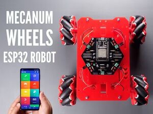 ESP32 Mecanum Wheels Robot and Bluetooth Gamepad Controller