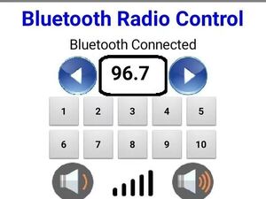 Android controlled bluetooth radio