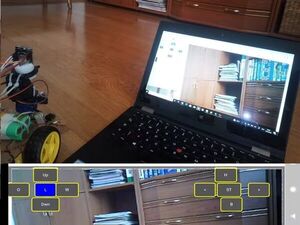 Remote control and Video Monitoring with ESP32 for Robot