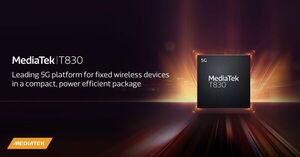 MediaTek Unveils T830 Platform for 5G CPE Devices Including Fixed Wireless Access Routers and Mobile Hotspots