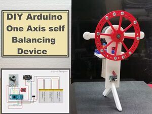 DIY Aduino One Axis Self Balancing Device