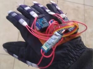 Simple smart Glove for deaf peoples