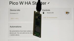 Raspberry Pi Pico W Home Assistant Starter Project Using arduino-pico