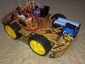 RC Car with laser turret!