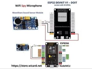 ESP WiFi Spy Microphone (ESP32 and ESP8266)