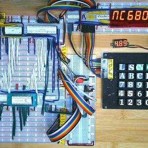 Nanocomp 6809 8 Bit Retro Computer on Breadboards