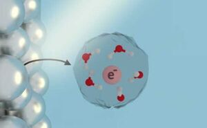 Nanoparticles make it easier to turn light into solvated electrons