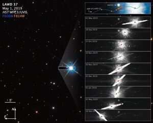 Astronomers observe light bending around an isolated white dwarf