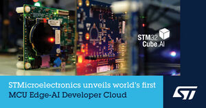 STMicroelectronics unveils world’s first MCU Edge-AI Developer Cloud