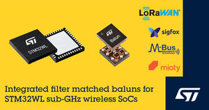 STMicroelectronics reveals broad selection of antenna-matching RF integrated passive devices for STM32WL MCUs