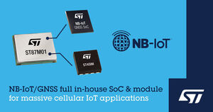 STMicroelectronics reveals ultra-compact, low-power, NB-IoT industrial modules with GNSS geo-location capability