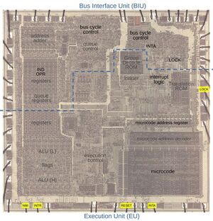 Reverse-engineering the interrupt circuitry in the Intel 8086 processor